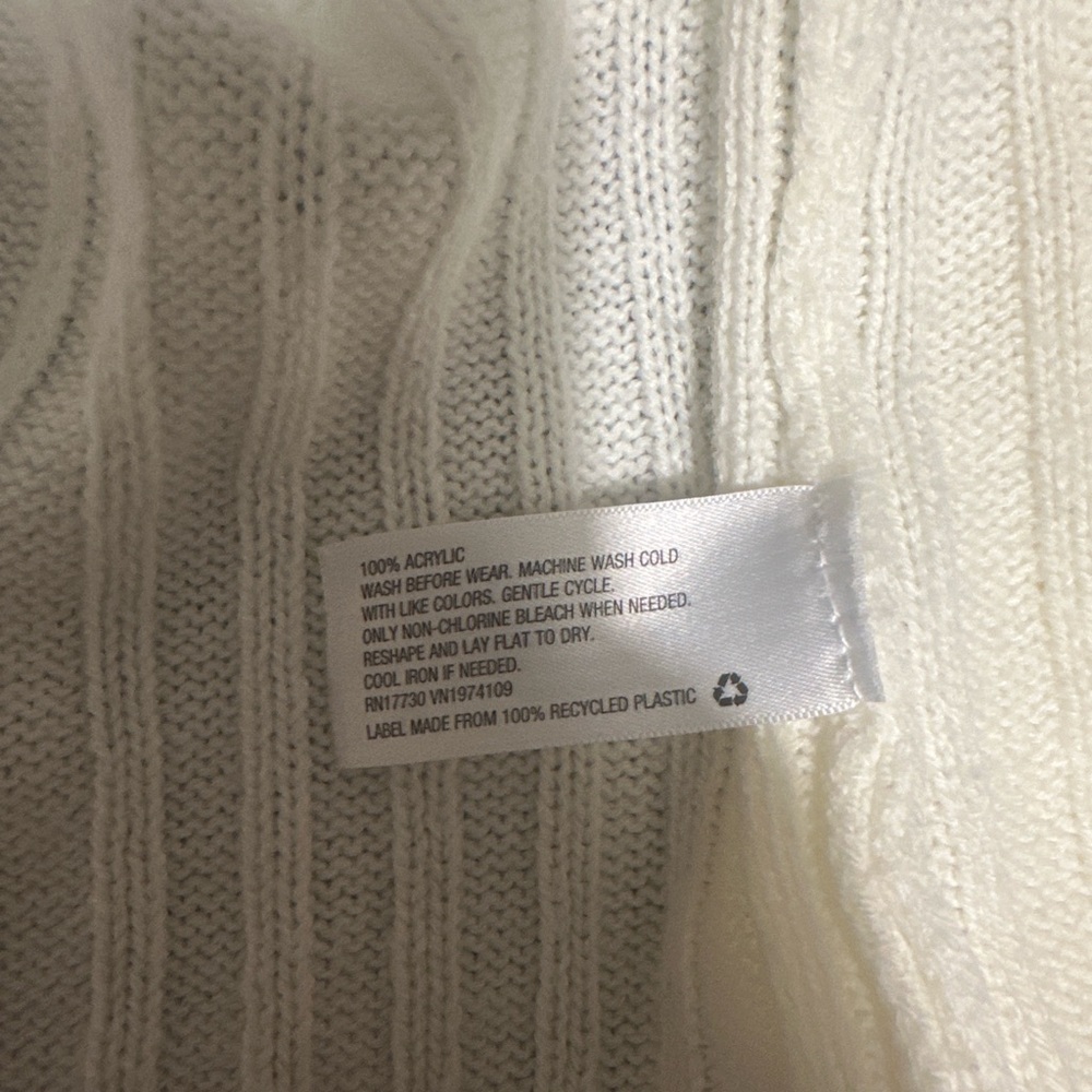 Cream Ribbed Cardigan with Button Detail - Picture 2 of 6